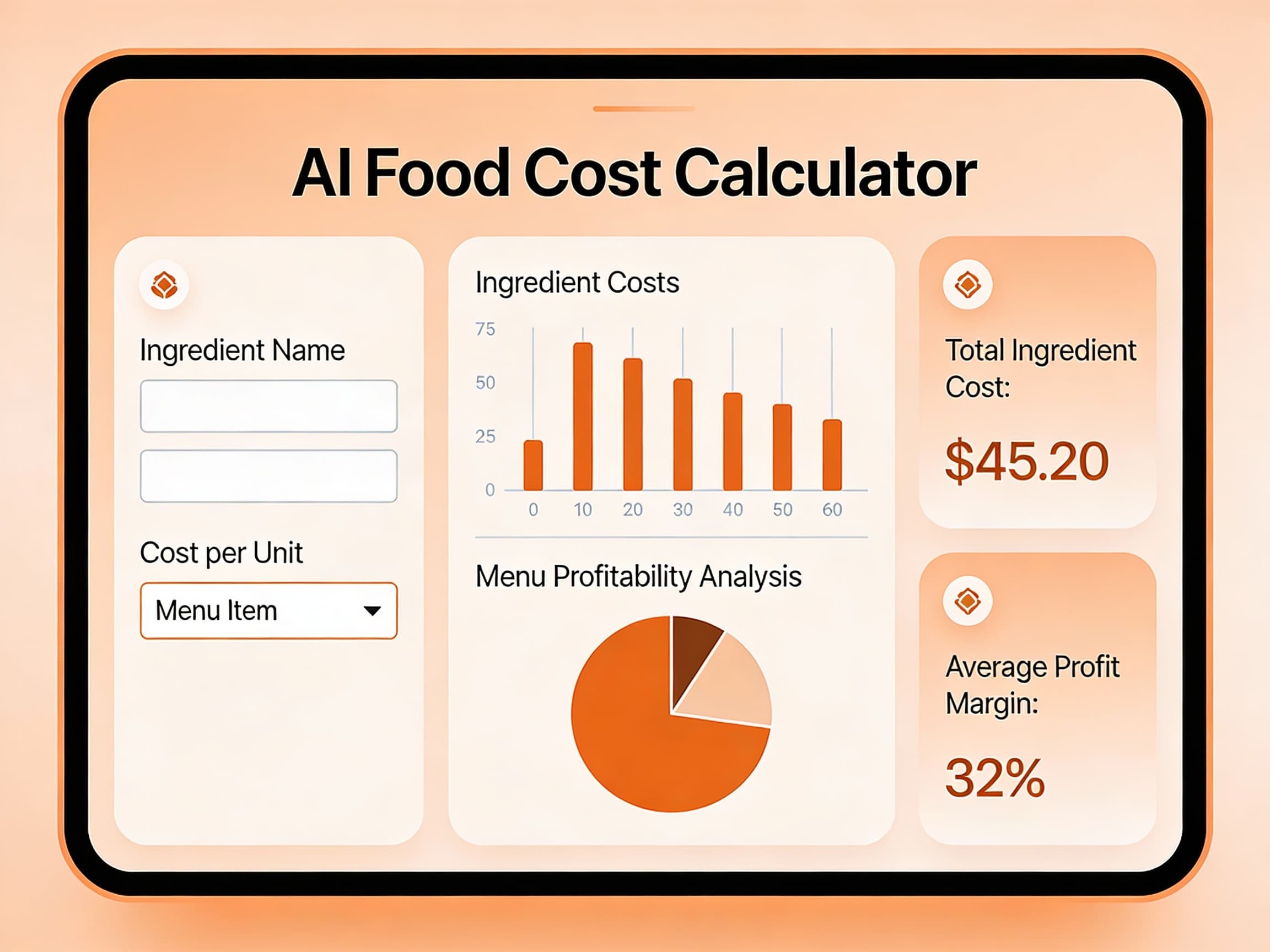 AI Food Cost Calculator
